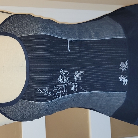 Kollontaï Strappy Grey/Black Tunic - XL - Picture 2 of 7